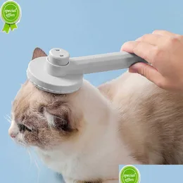 Removedor de fiapos novo gato cães pet pente Grooming flutuante remove curto masr bens para gatos cão limpeza entrega gota casa jardim housekee dhetw