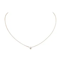 Hänge halsband hänge halsband designer smycken diamants legers diamant damour kärlek halsband för kvinnor flickor collier bijoux fem d dhbl9