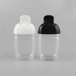 30 مل من المطهرات اليدوية فارغة بلاستيك نصف زجاجية نصف جولة الأطفال يحملون لطيف زجاجة ماء مطهر محمولة