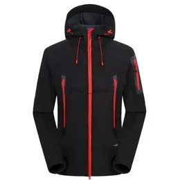 Men's Jackets NUONEKO Softshell Jacket Mens Windproof Jackets Male Soft Shell Windbreaker Skiing Hiking Trekking Thick Fleece Warm Coats JM05L231122