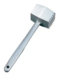 Meat Tenderizer Mallet/Hammer/Tool With Two Different Surfaces, X-Large, Silver
