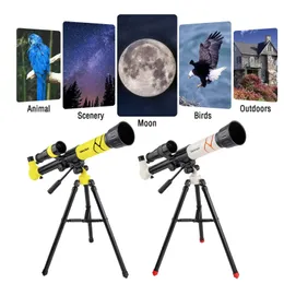 Telescope Binoculars Outdoor Monocular Astronomical Travel Scope With 40 Times Tripod Zooming Christmas Gift For Children 231121