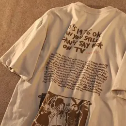 Camiseta feminina camiseta y2k impressão high street roupas harajuku roupas de grande tamanho y2k grunge verão gótico fêmea solta 230422