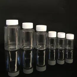 Açık evcil hayvan plastik şişe geniş ağız şişesi ambalaj ilaç ve gıda 5ml ila 300ml toptan erkmb