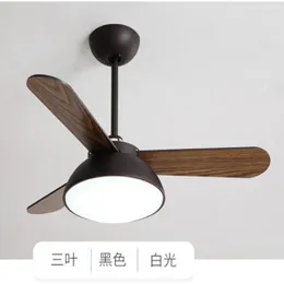 Lampy wiszące Nordic 220V wentylator sufitowy do salonu 42 -calowy fan fanów ventilador de techo z lekkim zdalnym chłodzeniem funkcji