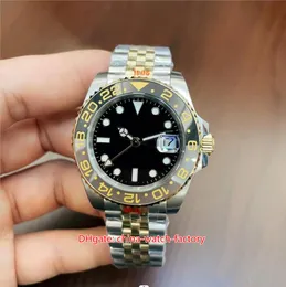 U1F Factory Mens 시계 최고 품질 40mm GMT 126713 126718 18K 옐로우 골드 시계 쥬빌리 브레이슬릿 사파이어 유리 ST19 기계식 자동 남성 손목 시계 MJM