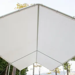 Carport mångsidig skydd 3x6 bilskugga skjul sommar tak med 6 fotrör vit cykel markis högkvalitativ vattentät tent212u