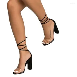 Sapatos de vestido verão salto alto cruz cinta tanga mulheres sandálias estreito vintage quadrado toe forma design de luxo