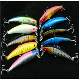 10pcs 11 2cm mackerel cod bass minow fishing hard lure bait195u