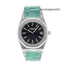 الساعات الأصيلة Audemar Pigue Royal Oak Wristwatches Mechanical Watch Jumbo Mince Auto Montre Homme Acier Wn-Bzju