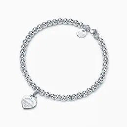 Designer Amour Coeur Bracelet pour Femmes Réel 925 Argent Charme Bracelet Petite Amie Souvenir Cadeau Mode Main Bijoux Drop Shipping YMB024