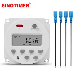 Timer 1-Sekunden-Intervall 5 V 12 V 24 V 110 V 220 V Digitaler LCD-Zeitschalter 7 Tage wöchentlich programmierbarer Zeitrelais-Programmierer CN101S 230422