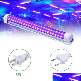Christmas Decorations Led Uv Black Light Fixtures 10W Dj Party Strip Lights Effect Stage Purple Tube For Bar Disco Club Halloween Y201 Dh0Lo