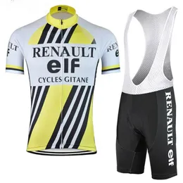 ELFチームサイクリングジャージー2022セットMaillot Ciclismo Road Road Ride Riding Clothes Motorcycle Cycling Clothing V22963