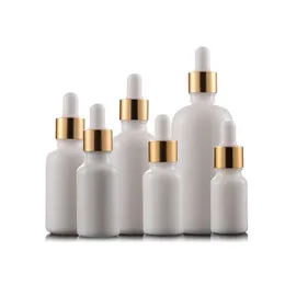 Weiße Porzellan-Parfümflaschen für ätherische Öle und Flüssigkeitsflaschen, Reagenzpipette, Tropfflasche, Aromatherapie-Flasche, 5 ml-100 ml, Großhandel, kostenloser DHL Luge