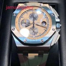 AP Swiss Luxury Watch Royal Oak Offshore 26400So Automatic Machinery Men's Green Ceramic Camo Band 44mm Caliber Complete Set
