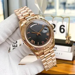 Automatyzacja zegarek luksusowy designer klasyczny zegarek niedzielny mężczyźni i kobiety niedziela data Watch Watch Wathood Waterproof Sapphire Waterproof Waterproof ze stali nierdzewnej AAA