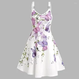 Casual Dresses Sexy Sleeveless Print Ladies Gothic Elegant Women Dress Party Robe Femme Y2k Halloween Woman Clothes Vestidos