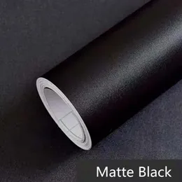 Tapety Matowe czarne samopateryjne papierowe papierowe szuflada szuflada do zdejmowanej dekoracji nowoczesna tapeta papel pared188k