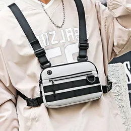 Marsupi Marsupio tattico funzionale per uomo Reflective Streetwear Hip-Hop Vest Rig Fashion Pacchetto da viaggio unisex