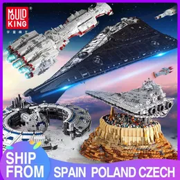 곰팡이 킹 빌딩 블록 스타 플랜 MOC Eclipse-Class Dreadnought Set UCS 전투기 조립 벽돌 아이 DIY 장난감 생일 선물 C292W