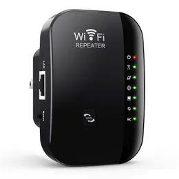 Roteadores sem fio wifi repetidor extensor de alcance roteador amplificador de sinal wi-fi 300mbps wi fi booster 2.4g traboost ponto de acesso drop deli dhue2