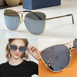 Designer Star Metal Square Sunclasses Fashion Luxury Womens Gradient med tryckta ögonglasögon Middle Floral Decoration Alphabet Signature On Temples Z1871U Party