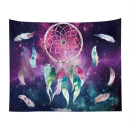 Tapissries Colorful Dream Catcher Tapestry Bohemia Hippie Wall Hanging Bedstred Dorm Decor277J