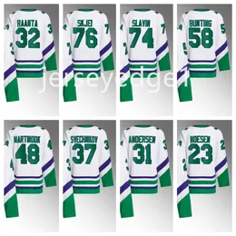 최신 Stefan Noesen Whalers White #23 Jersey Primegreen Antti Raanta Frederik Andersen Andrei Svechnikov Martinook Carolinat Hurricanese