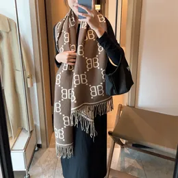 Eşarplar Kadınlar İçin Kaşmir Eşarp Pashmina Şalları Kalın Sıcak Hijab Lüks Tasarım Kış Stolleri Battaniyesi 180*65cm