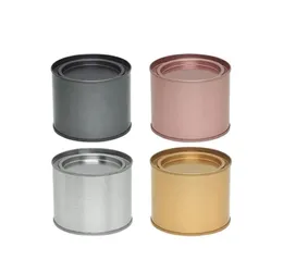 Tea Can caddies Tins Pot Jar Comestic Containers Portable Seal Metal Tea Can Tinplate Round Candle home kitchen storage Can