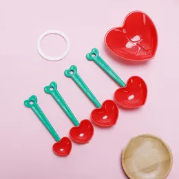Измерительные инструменты для хранения DIY в форме сердца, многофункциональные принадлежности для выпечки, чашки, сепаратор для яичного белка, ложка, кухонные гаджеты