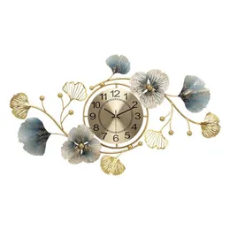 Reloj digital de pared de Metal, Relojes de pared 3D para decoración del hogar, nuevo reloj chino Ginkgo biloba, diseño moderno, decoración para sala de estar, 320p