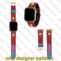 Дизайнерские верхние ремешки для часов Ремешки для Apple Watch Band 45mm 42mm 38mm 40mm 44mm 49mm iwatch 7 1 2 3 4 5 6 series ремешки Браслет Браслет Ремешок для часов с принтом