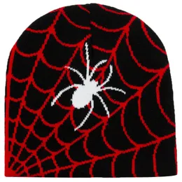Designer Casual Pullove Skull Caps retro Spider Web Hop Hat Knitted Street Beanie Hat Hip Trend Personality Hat 60ZLXW8O7