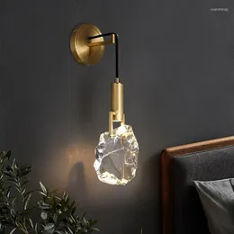 벽 램프 긴 sconces 침실 데코 LED 침대 램프 마운트 라이트 독서를위한 북유럽 거울