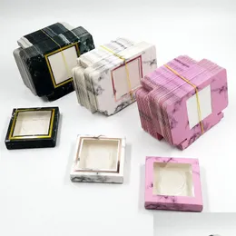 Caixas de armazenamento Bins papel quadrado PAÍDO PARA RECIMENTOS DE COSMETOS VAZENDO SEM PABELA DE PABILIZAÇÃO DE MAT CORRAGENS Organizador de embalagem Presente Plástico Dhdon