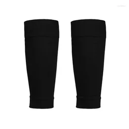 Sports Socks Plus Elasticity Size Soccer Shin Men Guards Adts Leg Kids Er Calf Sleeve Sport Football Pads Kicking Ball Protection Drop Dhvj9