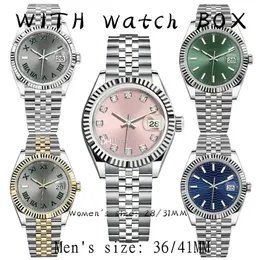 ساعة ميكانيكية تلقائية للرجال الفاخرة 36/41mm 904Laa Rolexs Steeld Steel Watch Wath's 28/31 Quartz Battery Super Bright الياقوت