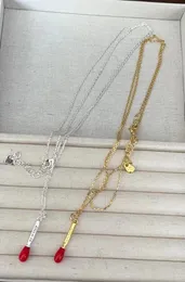 Ожерелья с подвесками 2023 UNOde50, европейский и американский продукт, продажа изысканного ожерелья в форме спички, женское романтическое ювелирное изделие, подарочная сумка, кольцо
