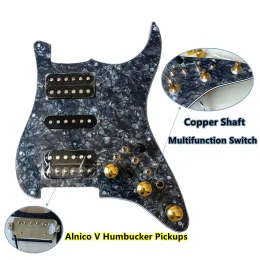 HSH Upgrade Prewired Loaded ST Pickguard Set Multifunction Switch Black SH1n 59 And TB-4 Pickups 20 style combinations