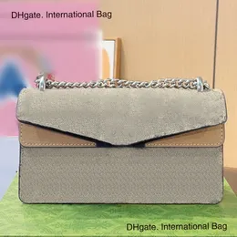 Bolsa de bolsa de bolsa nova dionísio bolsa de luxo feminino bolsa de luxo para feminino Mensageiro de alta qualidade -bolsas de loulder saco de lona crossbody cadeia de metal duplo