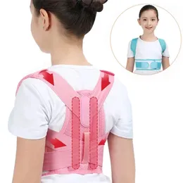 Back Massager Justerbar barn Posture Corrector Support Belt Kids Ortopedic Corset för Spine Lumbal Health 230421