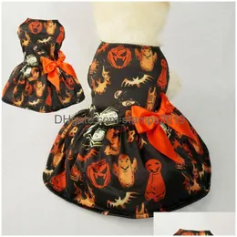 Abbigliamento per cani Costumi unici per animali domestici per Halloween Vestiti inodore Forniture spettrali Design Consegna a goccia adorabile Giardino domestico Dhuu2