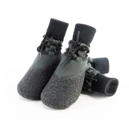 Pet sapatos de proteção 4 pçs cão inverno quente sem deslizamento respirável macio coco meias botas gatos pequenos grandes acessórios para cães 231122