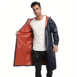 1pc Rainproof Adult One-piece Composite Raincoat For Men And Women, Outdoor Labor Protection Construction Site Poncho, Long Hiking Raincoat