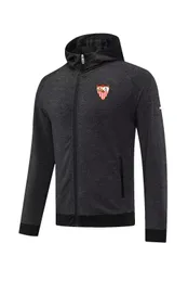 Sevilla FC Men's Jackets leisure sport jacket Autumn warm coat outdoor jogging hooded sweatshirt Casual sports coat shirt