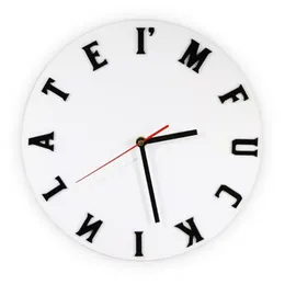 Orologi da parete 1 pezzo Personalità Divertente Regalo Maturo Sweary I'm F # kin Late Clock Moderno Decorativo Home Decor290c