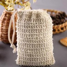 Bolsa de jabón de Sisal para baño de ducha, 60 uds., bolsa de jabón de Sisal Natural, funda protectora para jabón exfoliante, 60 uds., 50 Uds., 40 Uds., 20 piezas, 18 Uds.