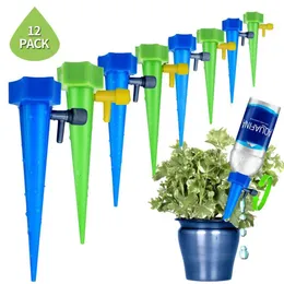 Plant Waterer Self Watering Devices 휴가 공장 급수 스파이크 15274b의 자동 드립 관개 물 스테이크 시스템 팩